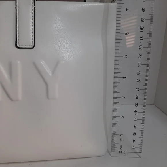 DKNY white zip top tote NWT - Picture 6 of 11